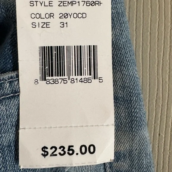 AG Adriano Goldschmied Women's Distressed Blue Jeans - Picture 5 of 8